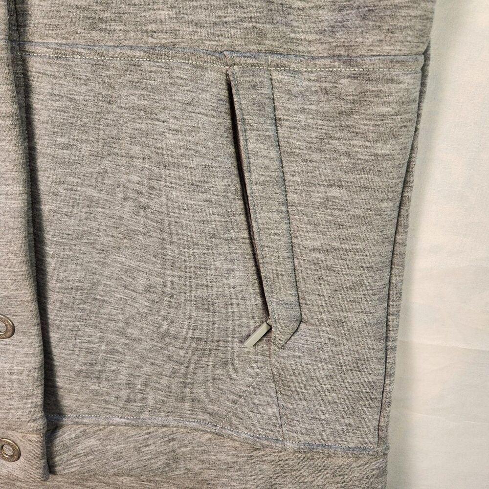 The North Face Jacket Womens Medium Gray Snap Hoodie - Picture 8 of 13